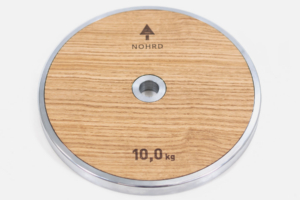 2 x WeightPlates 10,0 kg — Material: Oak