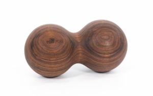 rollholz Doppelkugel Walnut 10 cm