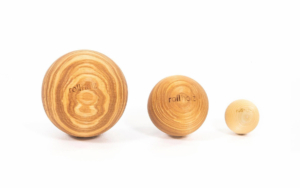 rollholz Kugel Set Ash