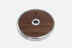 2 x WeightPlates 5,0 kg — Material: Walnut