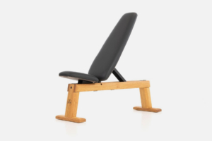 WeightBench Oak — Leather: Echtleder Schwarz